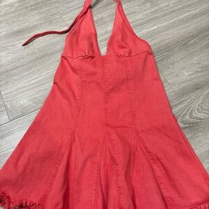 Kimchi Blue Vibrant Red dress size L new halter